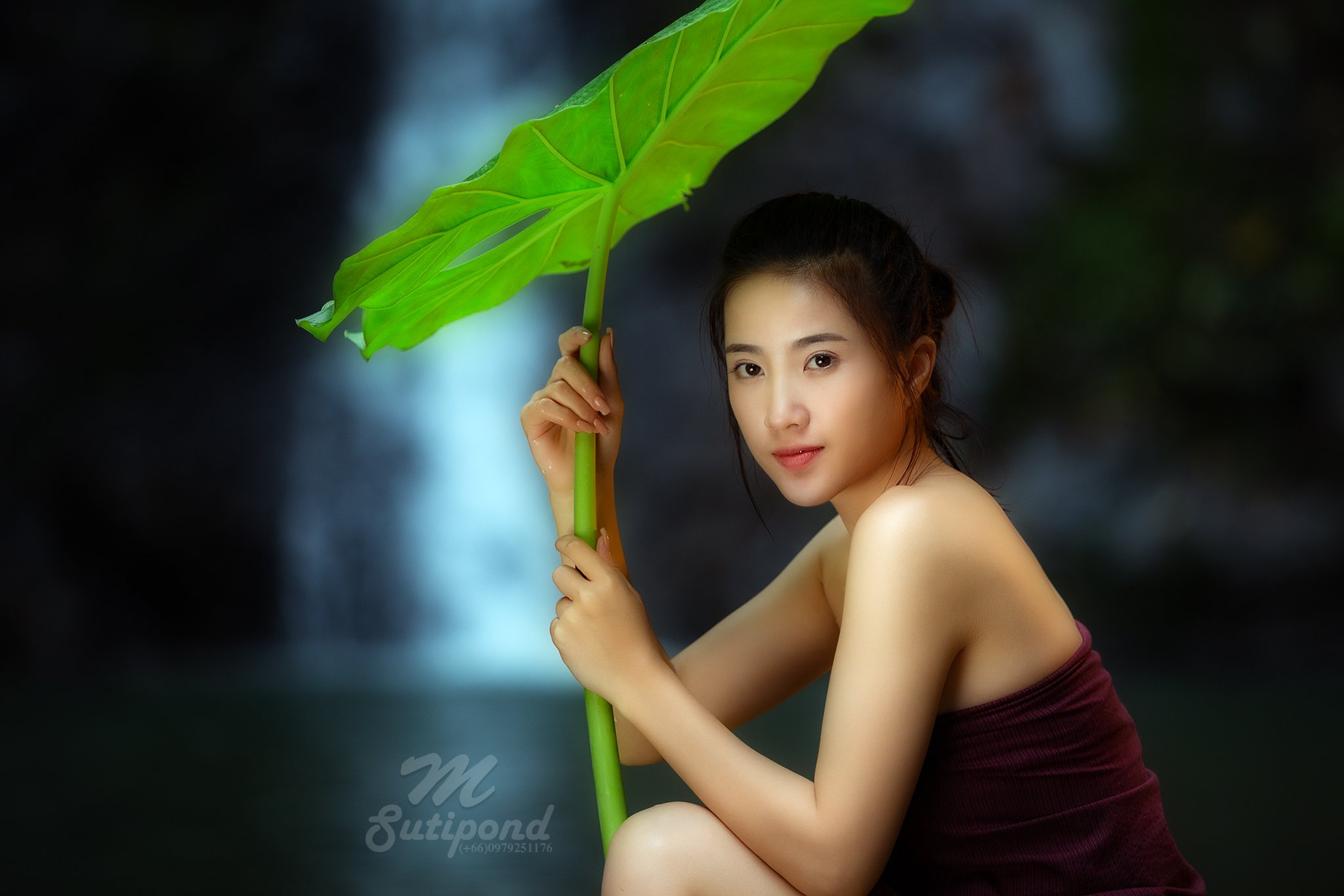 portrait,woman,spa,asia,laos,beautiful., SUTIPORN SOMNAM