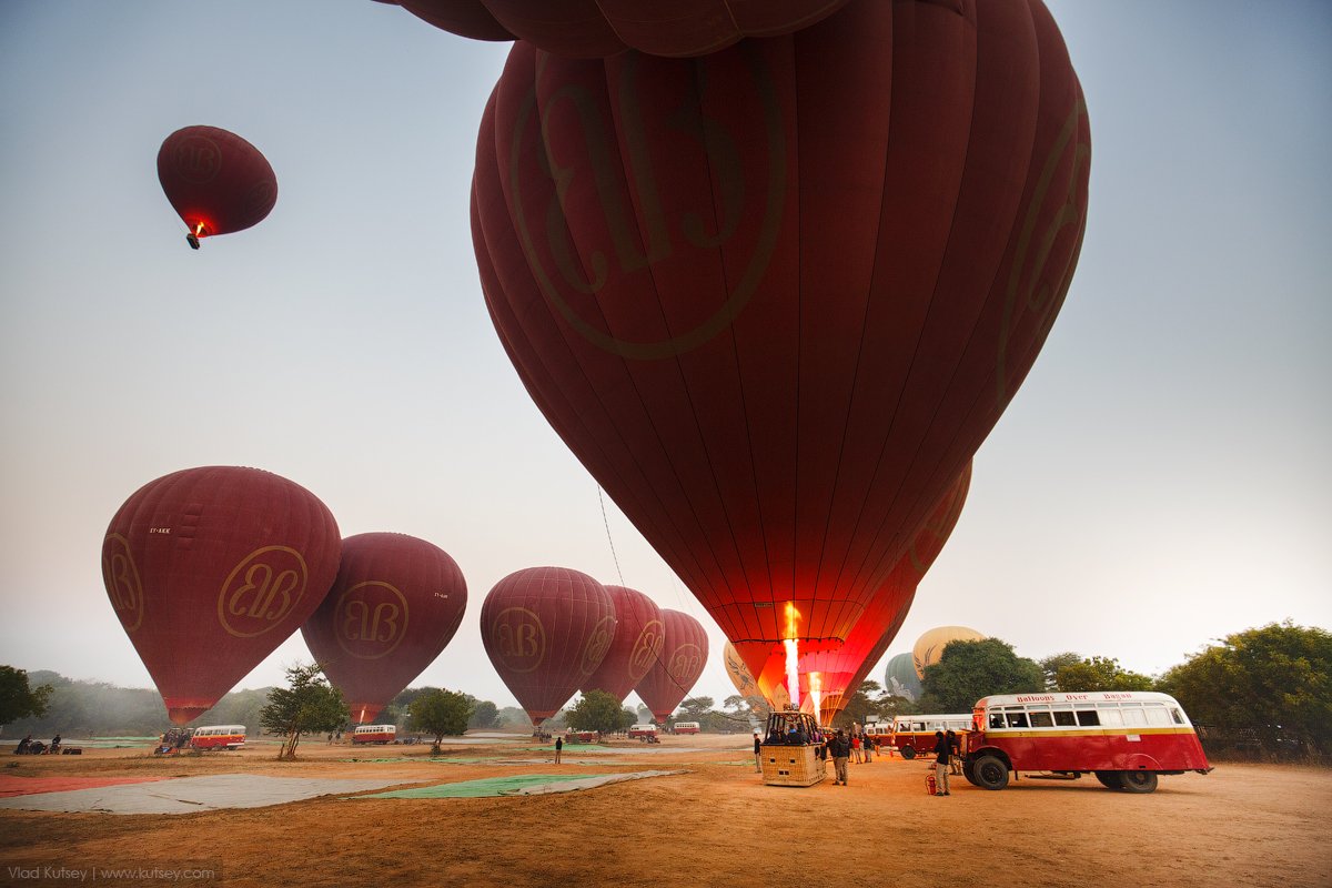 burma, myanmar, pagan, bagan, balloons, morning, asia, travel, воздушныешары, баган, подготовка, мьянма, бирма, Владимир Куцый (Vlad Kutsey)