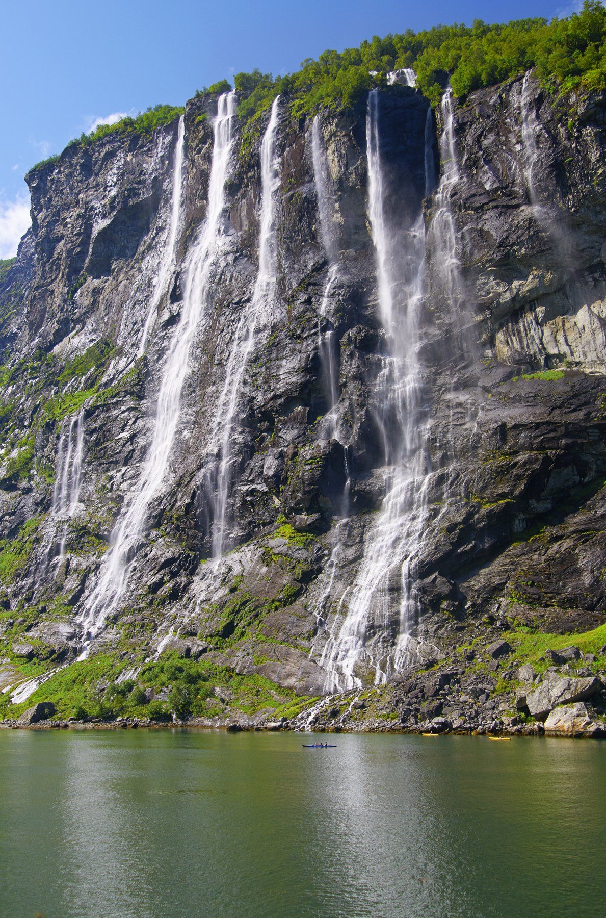aurlandsfjorden, norway, waterfall, rocks, water, fjord, Babka Yoshka (в миру - Сергей)
