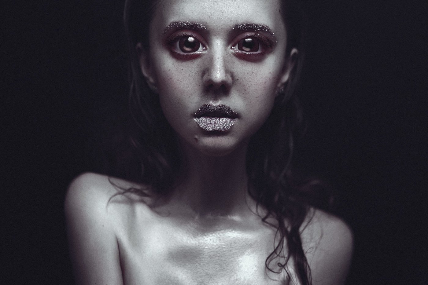 alien, photoshop, big eyes, Dasha Chegarovskaya
