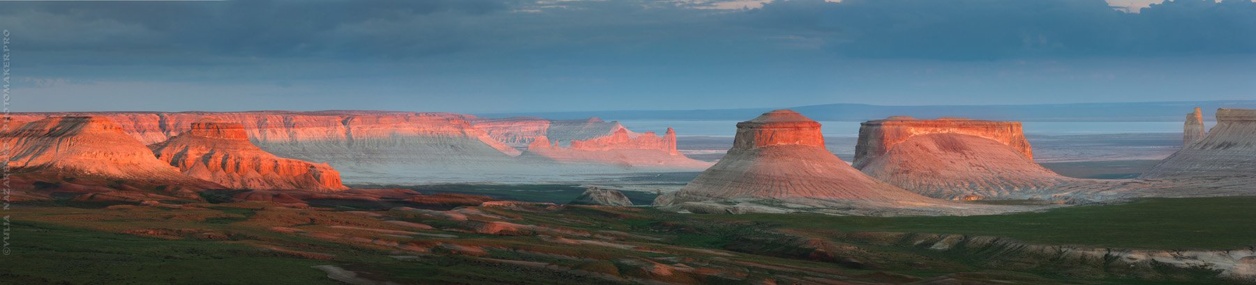 пейзаж, закат, панорама, ландшафт, необычный, Казахстан, Бозжира, sunset, sundown, landscape, panorama, Юлия Назаренко