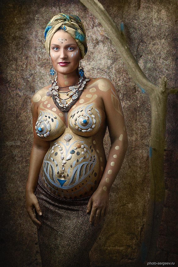 боди-арт, фото-арт, беременность, женщина, материнство, Александр Сергеев