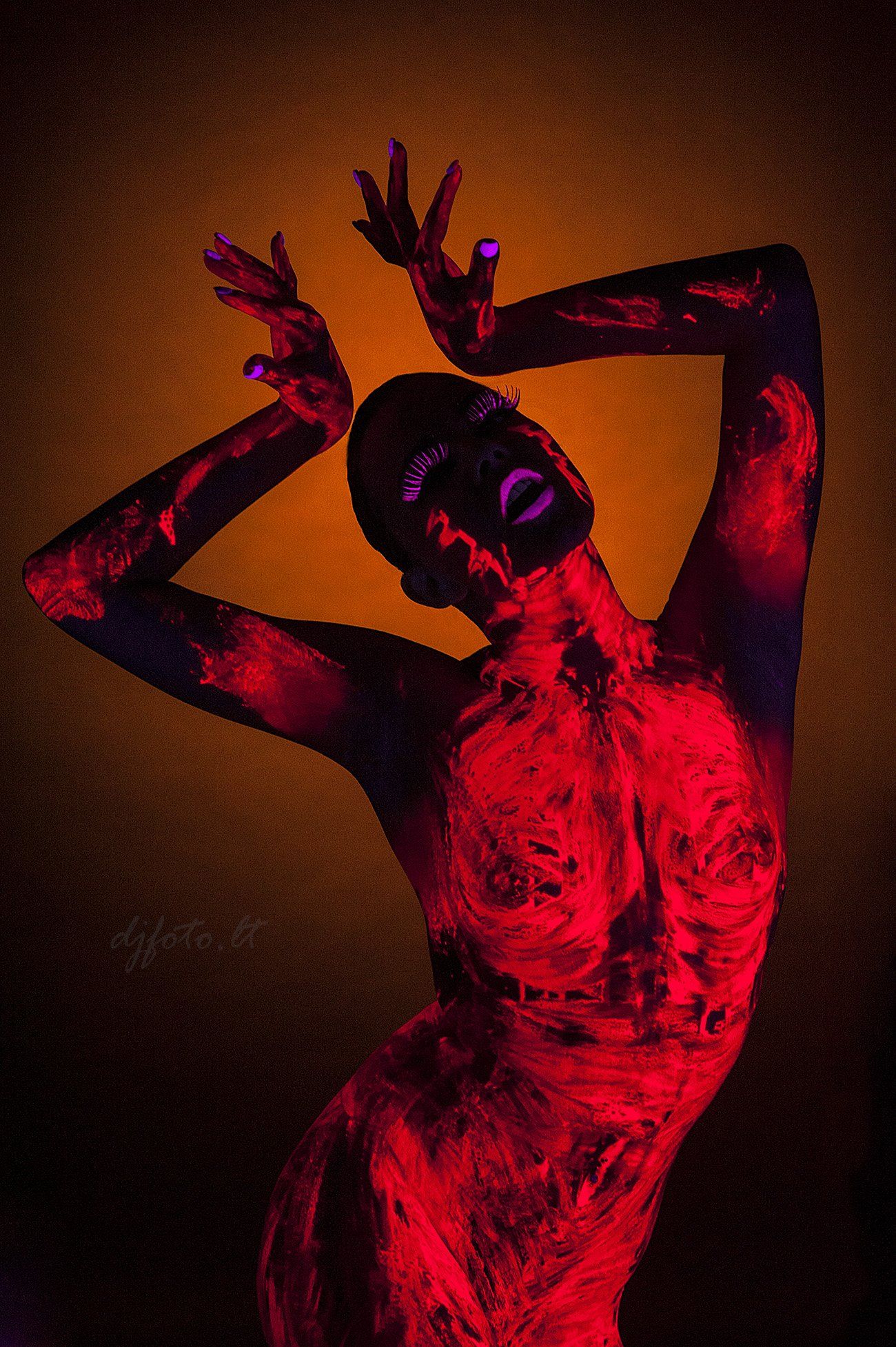 djfoto, body painting, uv, uv glow, uv body art, ультрафиолет, Darius Juodka