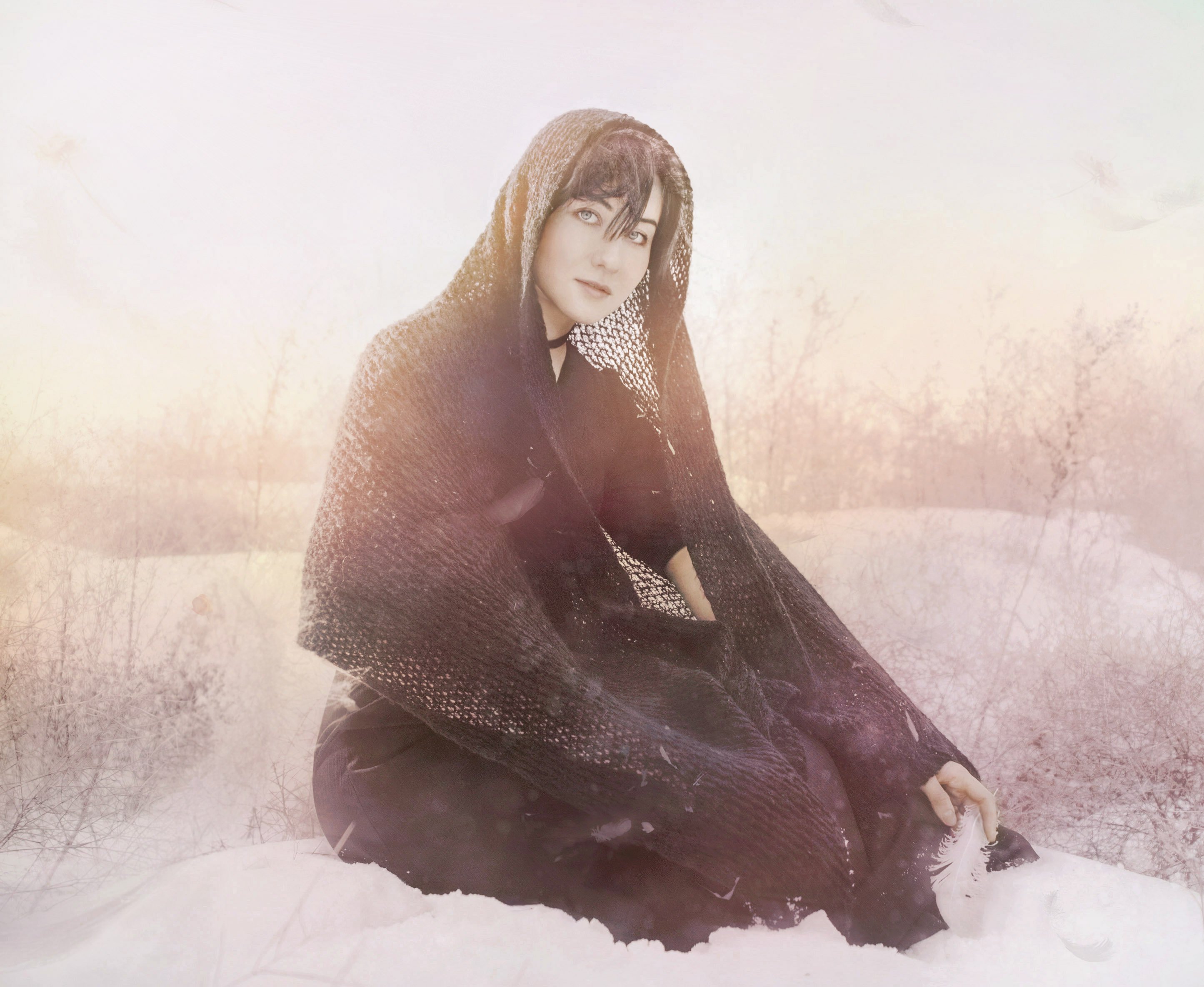 природа,зима,модель,портрет, Мария Буданова