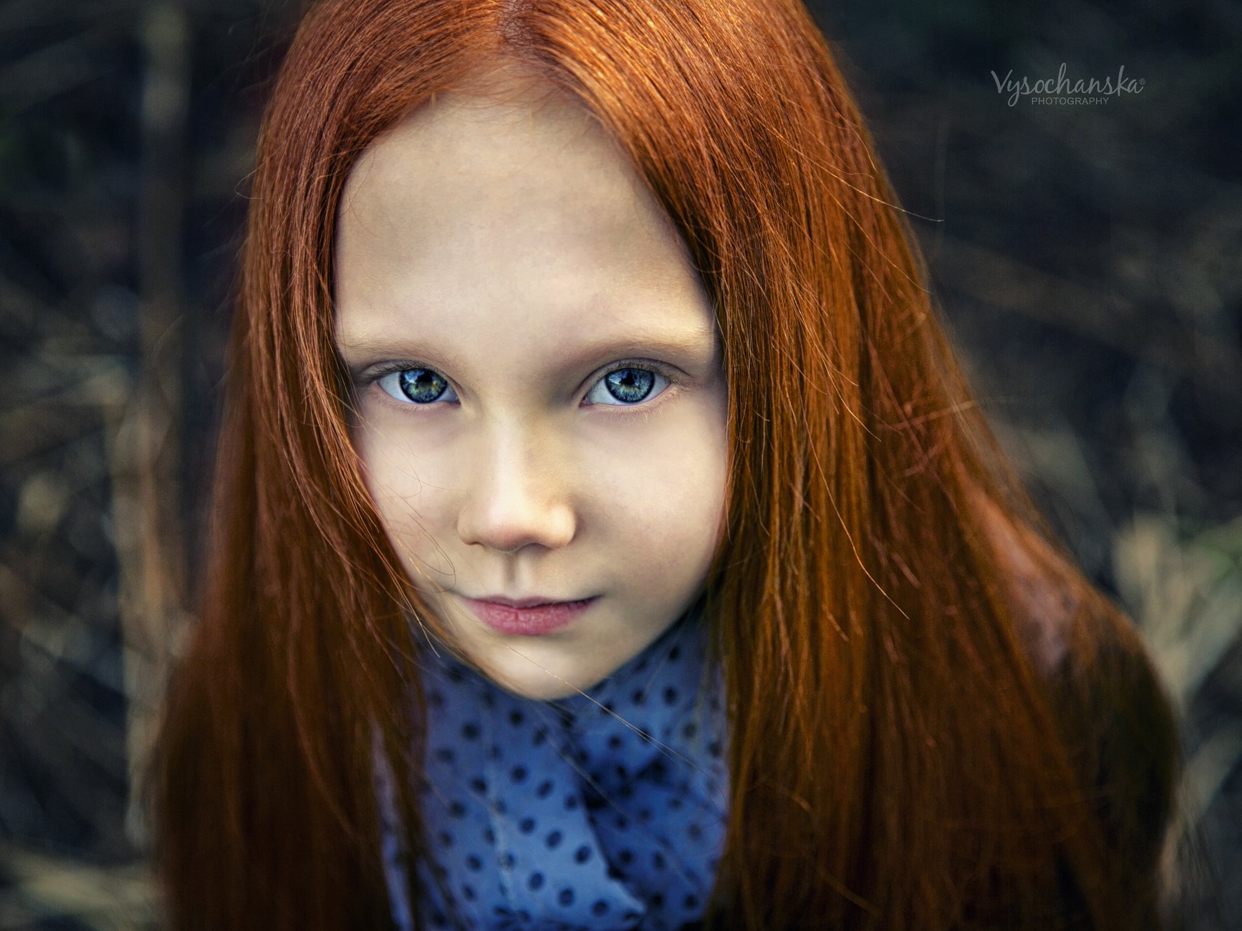 red hair, portrait, girl, kids, child, seriouse, рыжая, девочка, портрет, Vysochanska Photography