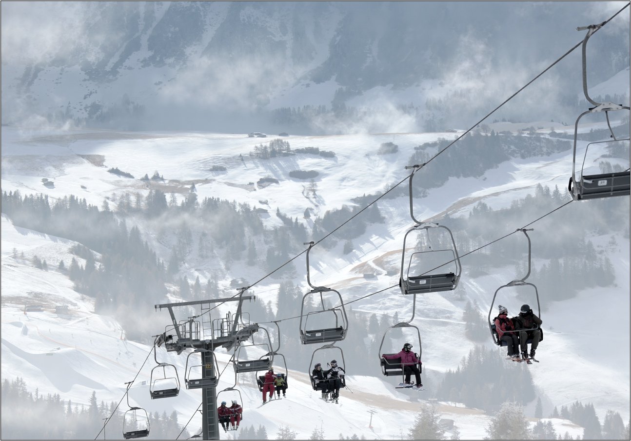 горные лыжи подъёмник Италия села рондо, Boris Bort