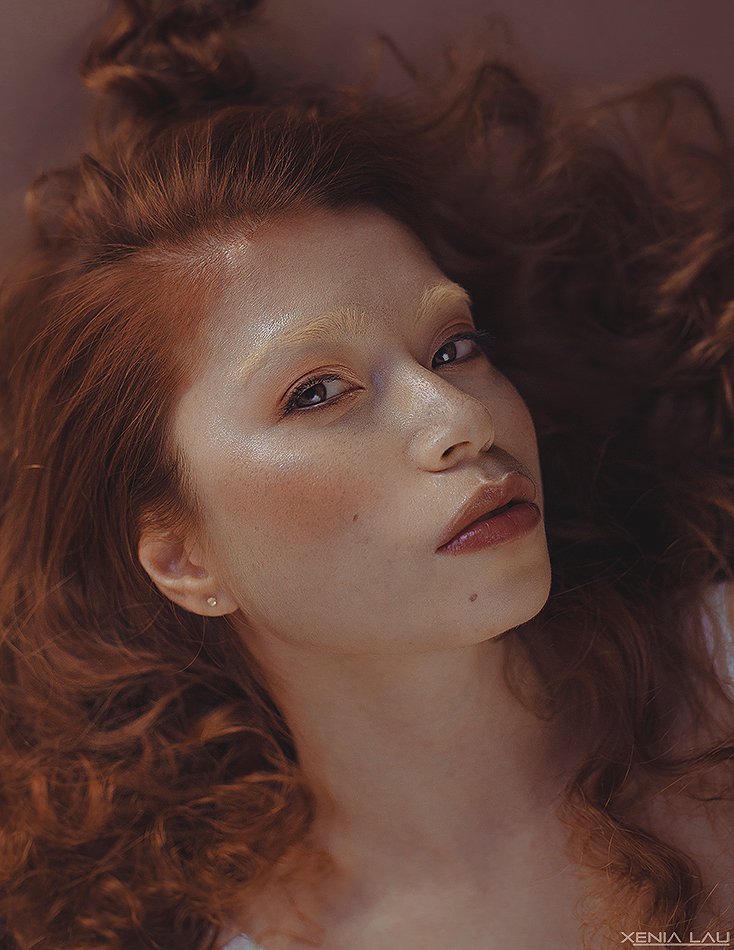 carolinemadison, portrait, beauty, body , redlips, lipstick  , redhair, redhead, portraiture, barcelona, curlyhair, studio,, Caroline Madison