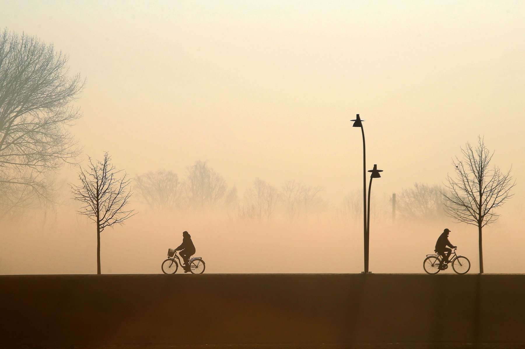 #туман #велосипед #утро, Dzintra Zvagina