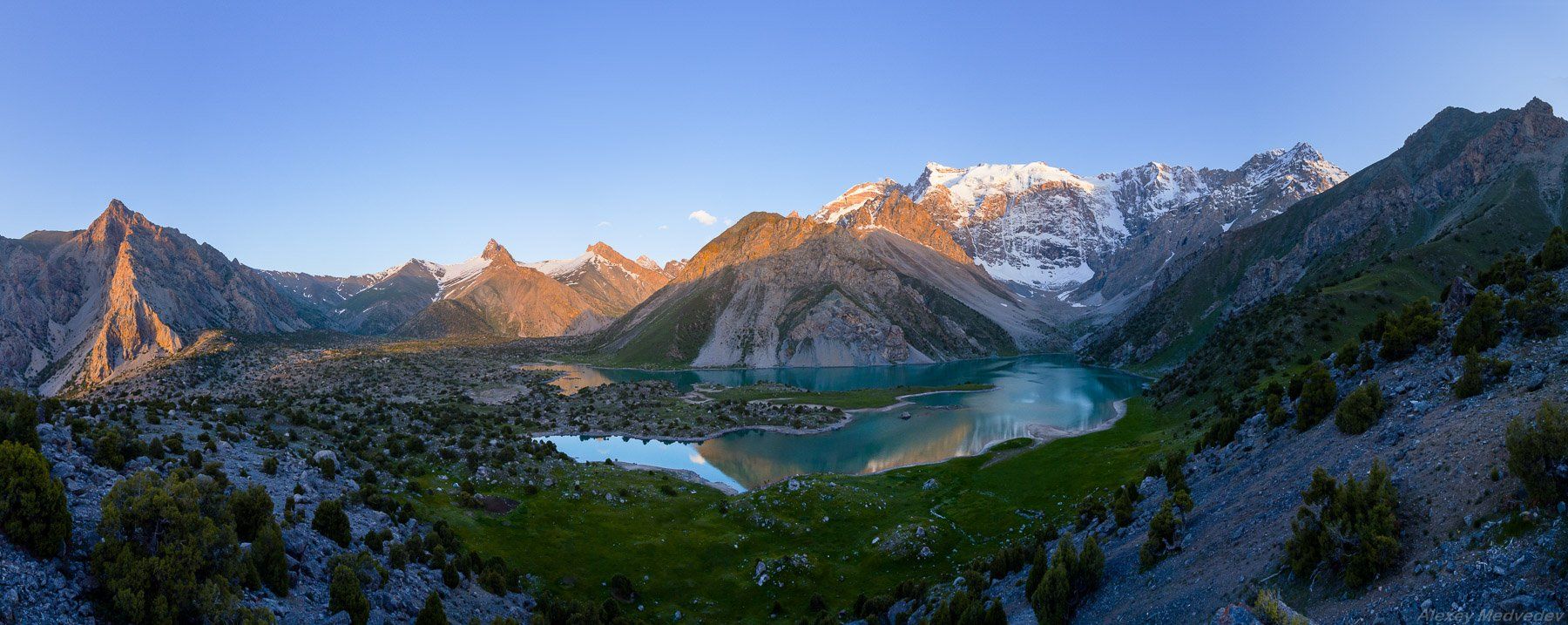  	горы, скалы, Таджикистан, фаны, озеро, горное	, Алексей Медведев