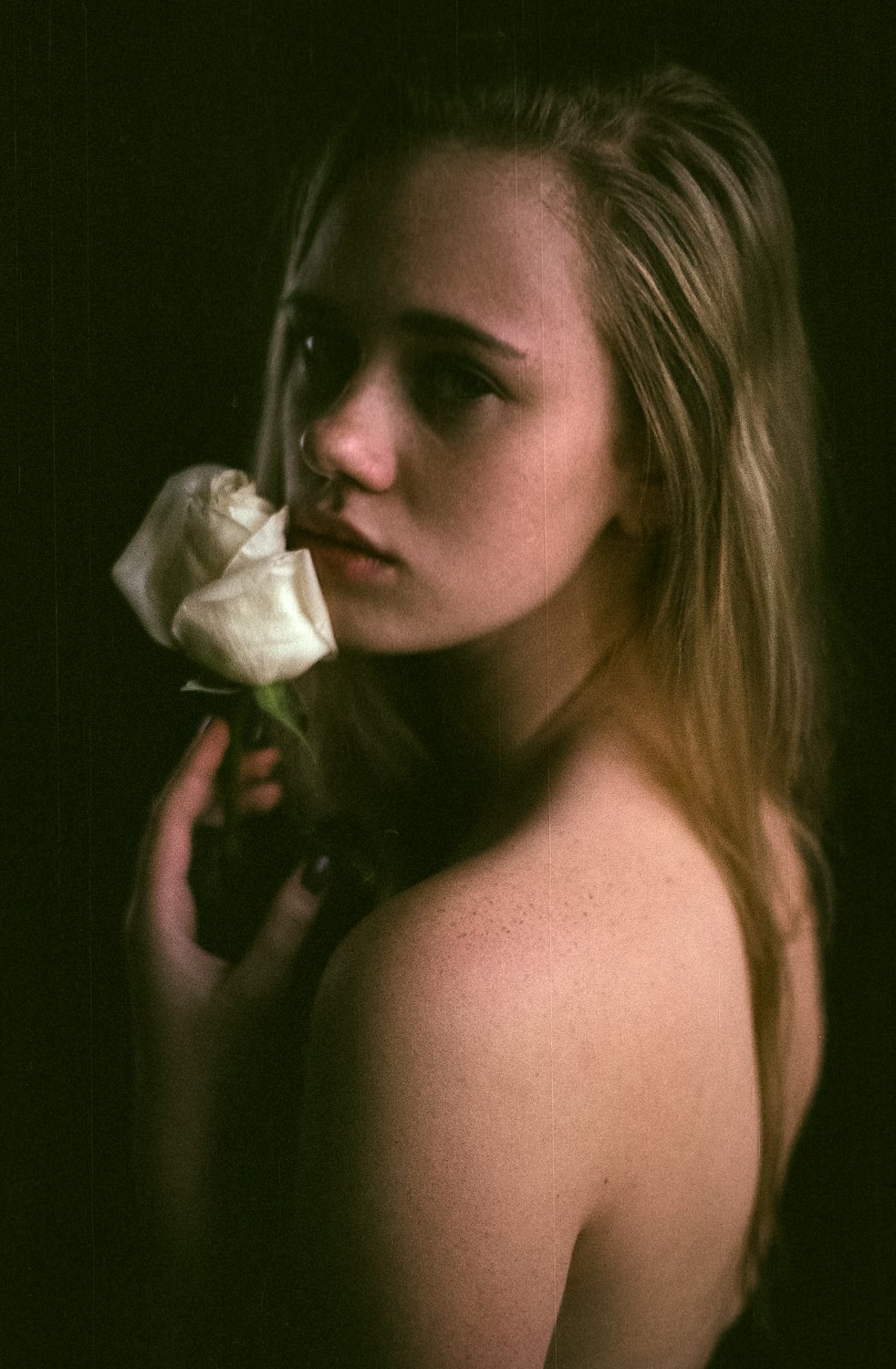пленка, роза, цветок, роза, портрет, девушка, натуральный свет, Иван Копченов
