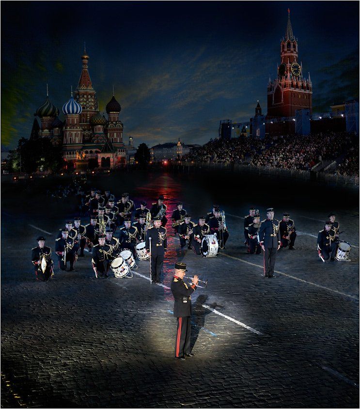 красная, площадь, фестиваль, спасская, башня, оркестр, Boris Bort