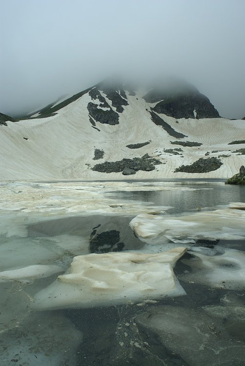 озеро, лед, снег, загедан, кавказ, Alex Ivanov
