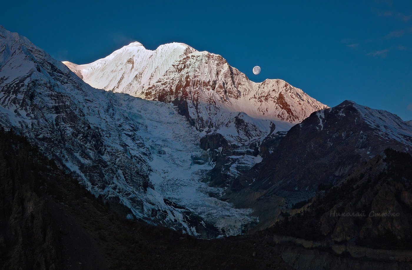 гималаи горы гангапурна непал ледник, Николай Стюбко