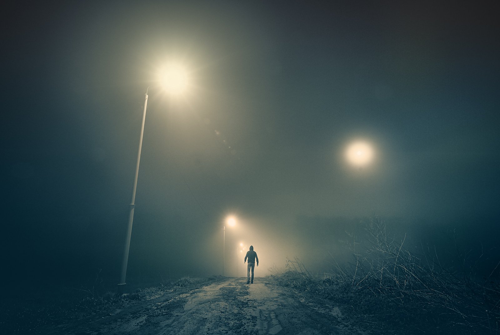 туман пейзаж минимализм тульская область, Каревский Дмитрий