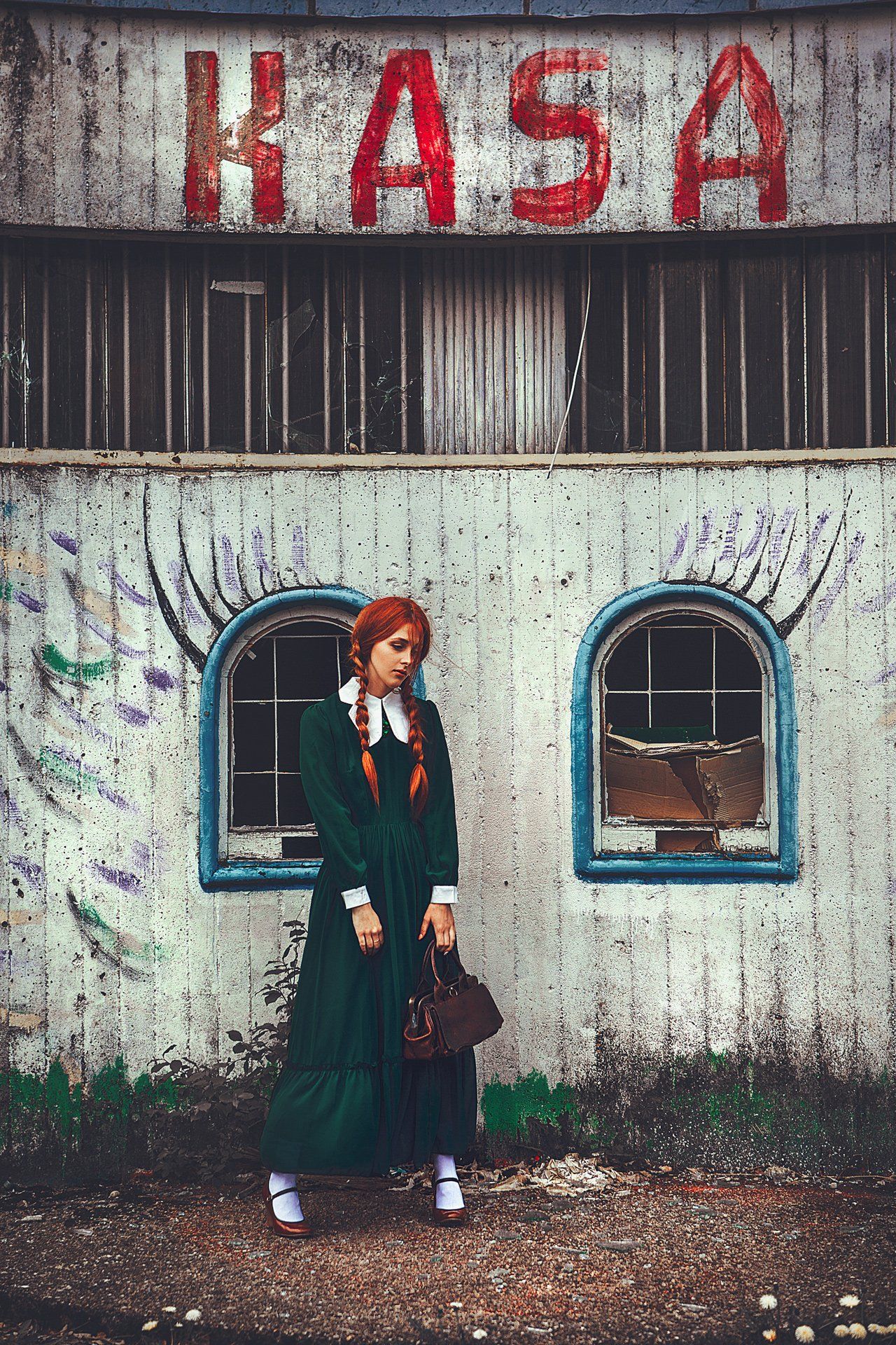 woman, portrait, retro, toning, abandoned, Руслан Болгов (Axe)