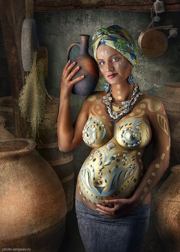 женщина,кувшин, жизнь,беременность,арт,фото-арт,ню-арт, Александр Сергеев