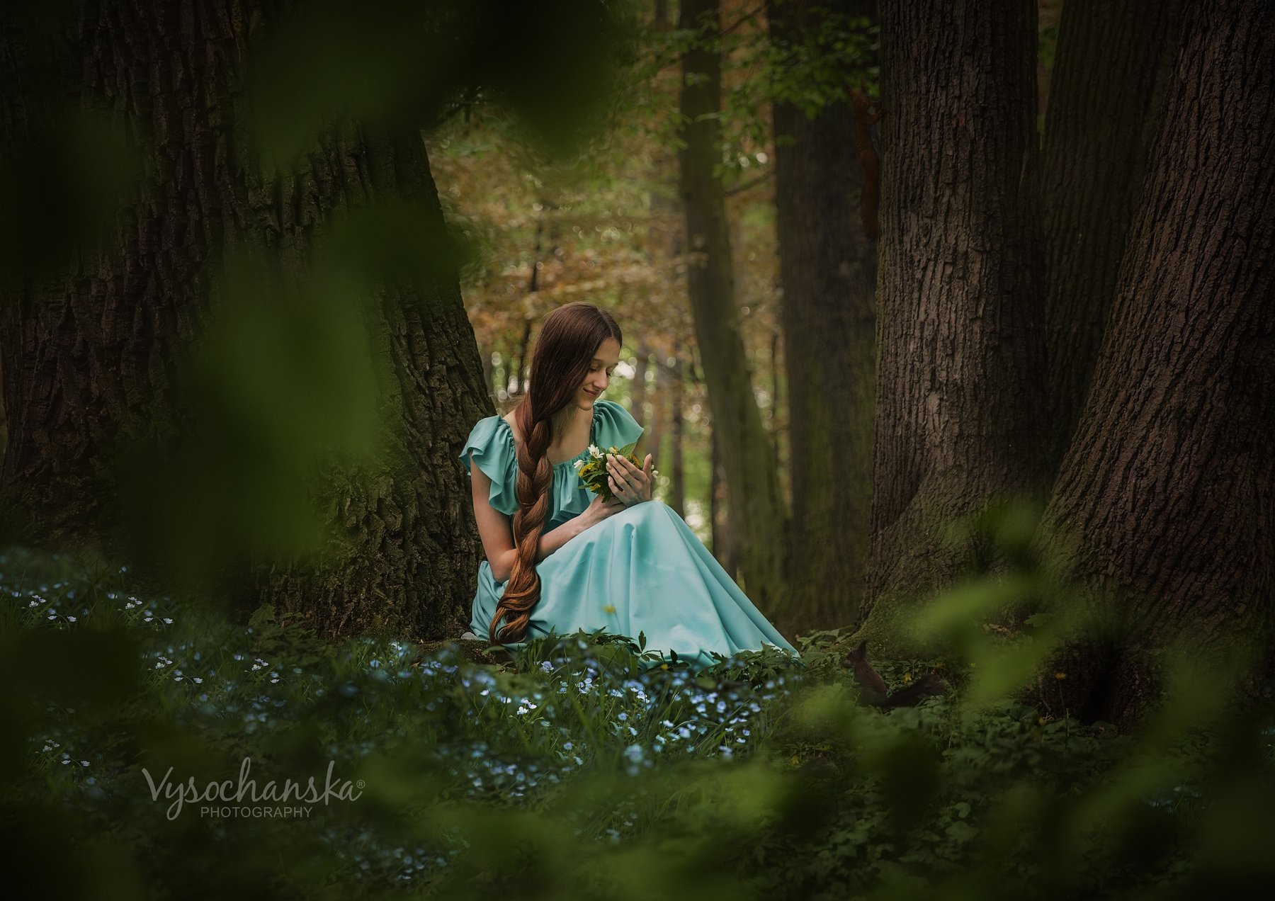 forest, fairy-tale, girl, spring, long hair, лес, фея, сказка, девушка, девочка, длинные волосы, Vysochanska Photography
