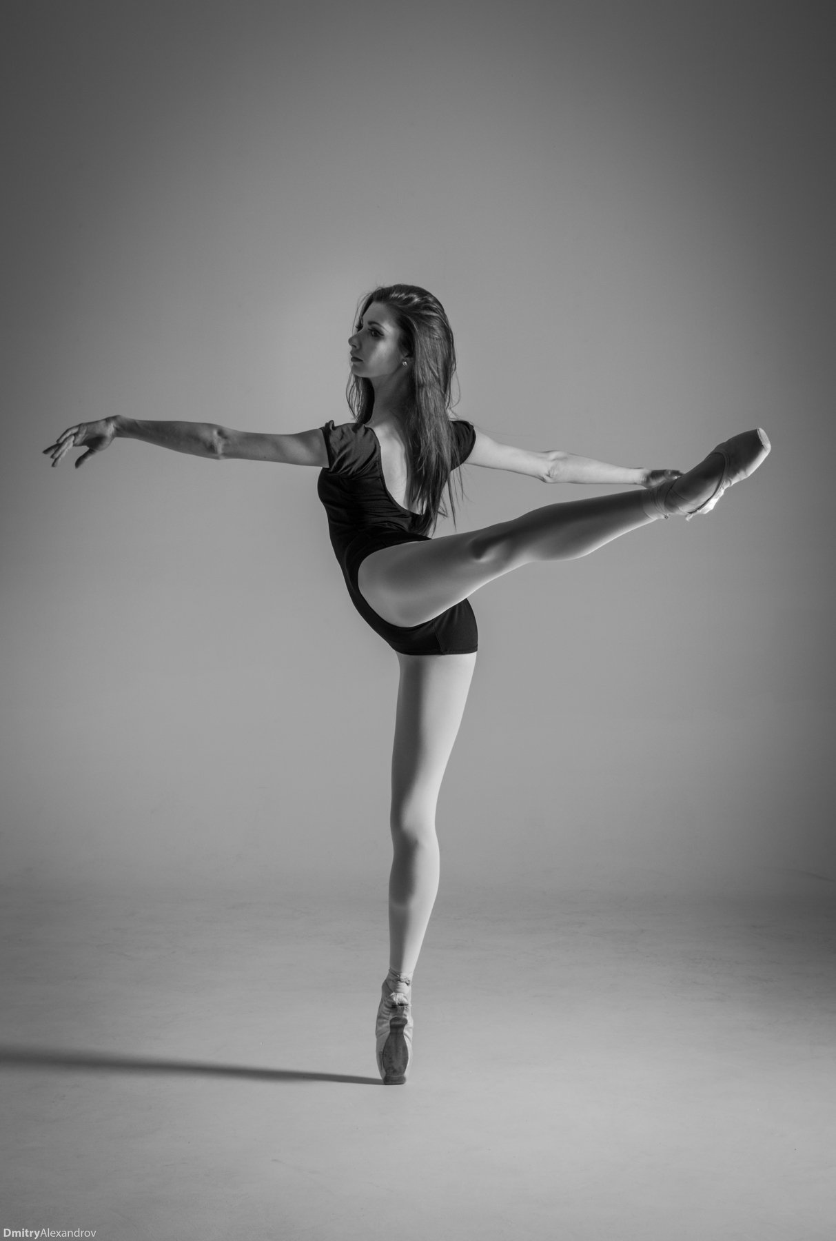 Балет, балерина,танец,пуанты,чб, Дмитрий Александров