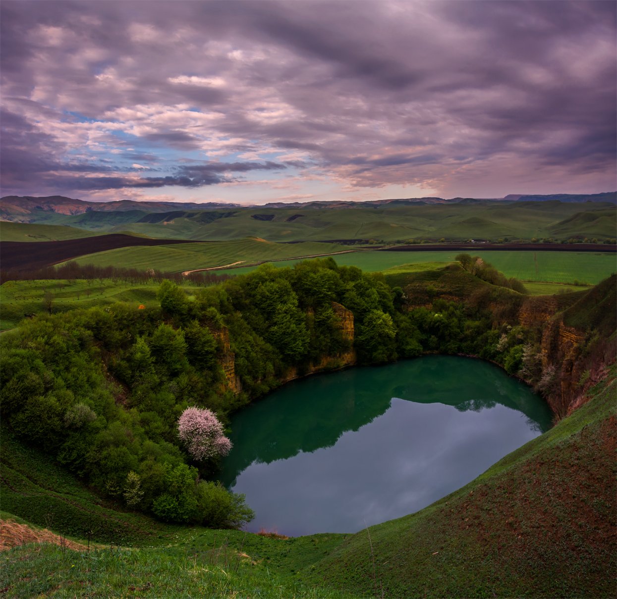 природа, пейзаж, кавказ, горы, весна, озеро,, Альберт Беляев