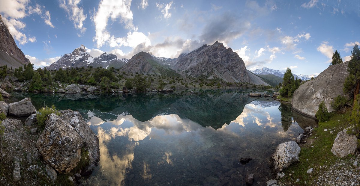 горы, скалы, Таджикистан, фаны, арча, горное, озеро,, Алексей Медведев