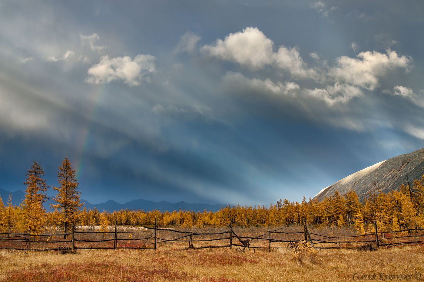 якутия, хребет черского, осень, свет, Сергей Карпухин