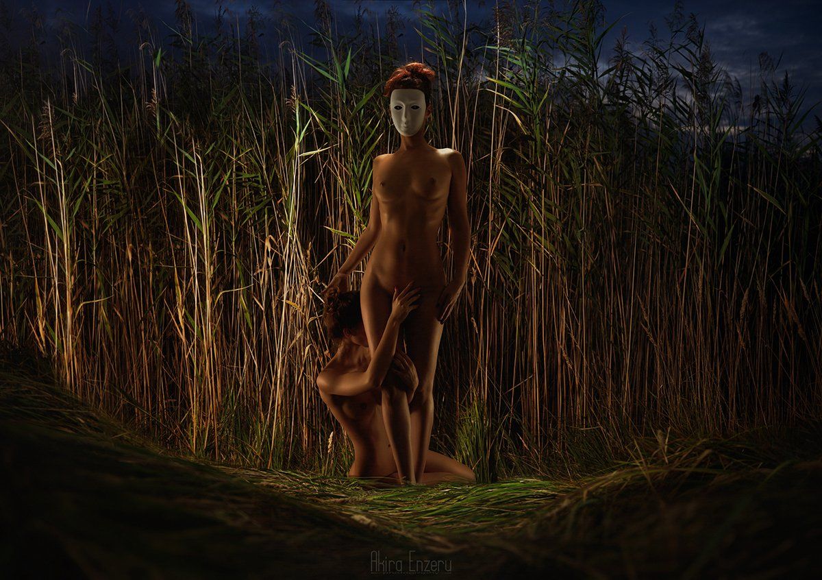 portrait, nude, outdoor, Enzeru Akira