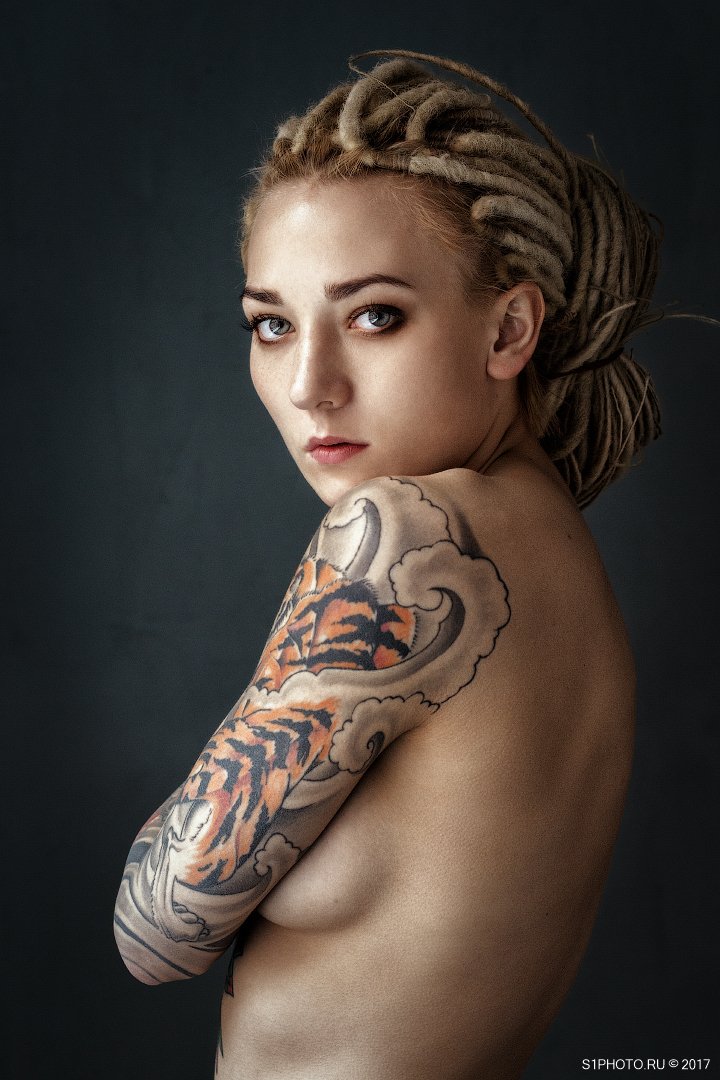tattoo, girl, sexy, beauty, beautiful, nude, Сергей Иванов