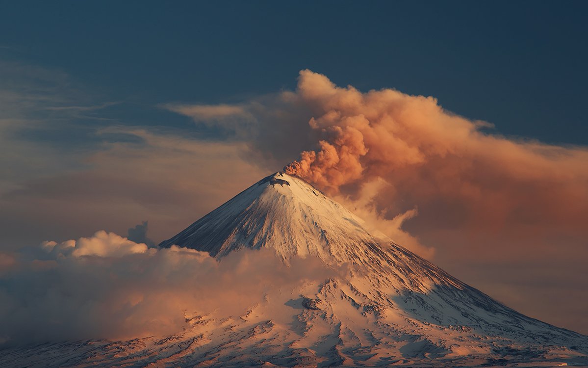 камчатка ключевской вулкан извержение, Николай Ушаков (Graff)