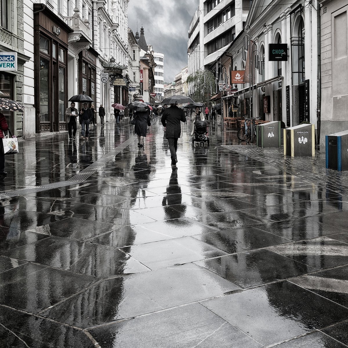 Дождь в городе - 1 / фото