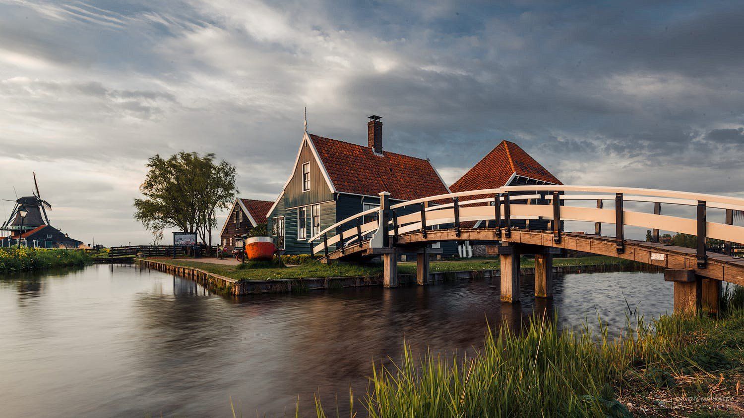 голландия, holland, village, landscape, sunset,, Евгений Маркалев