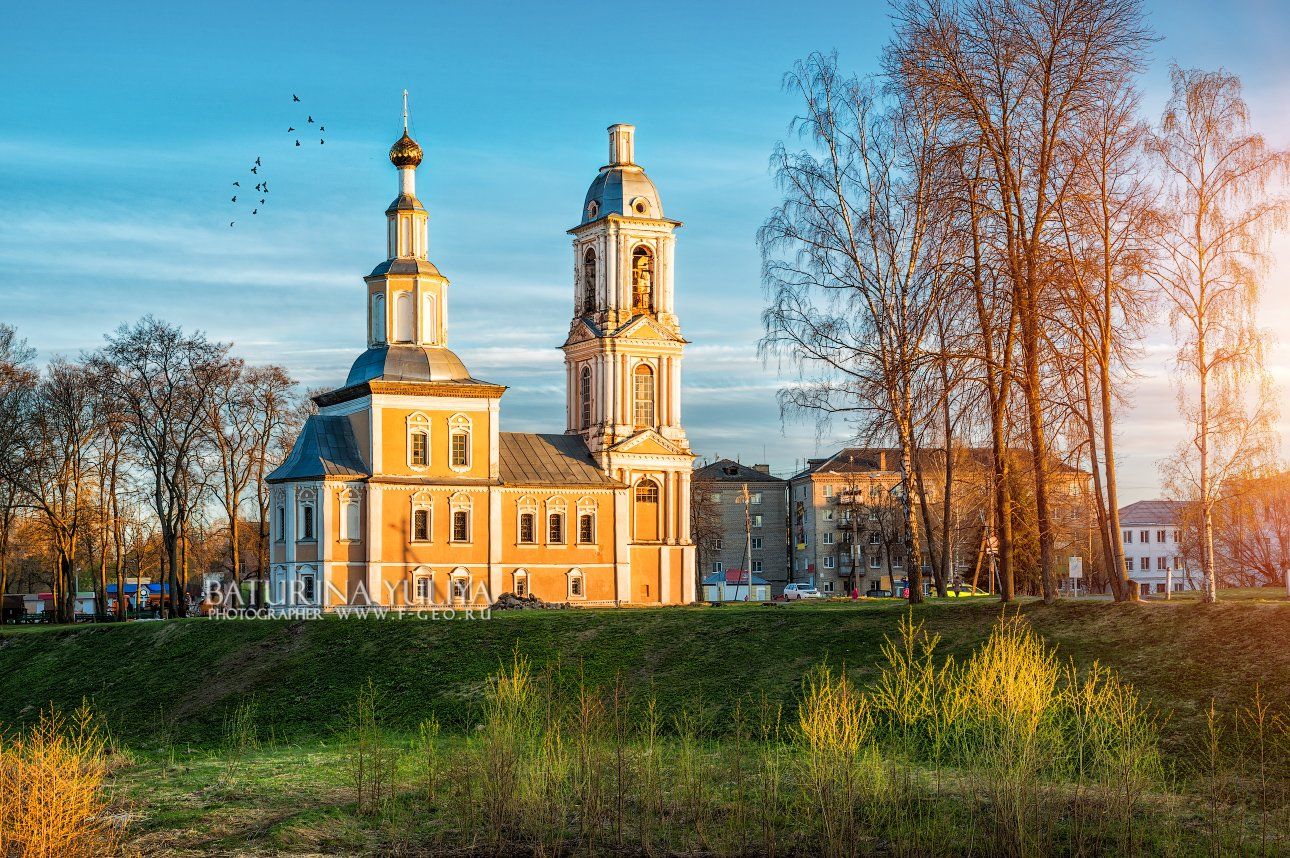 углич, казанская церковь, закат, Юлия Батурина