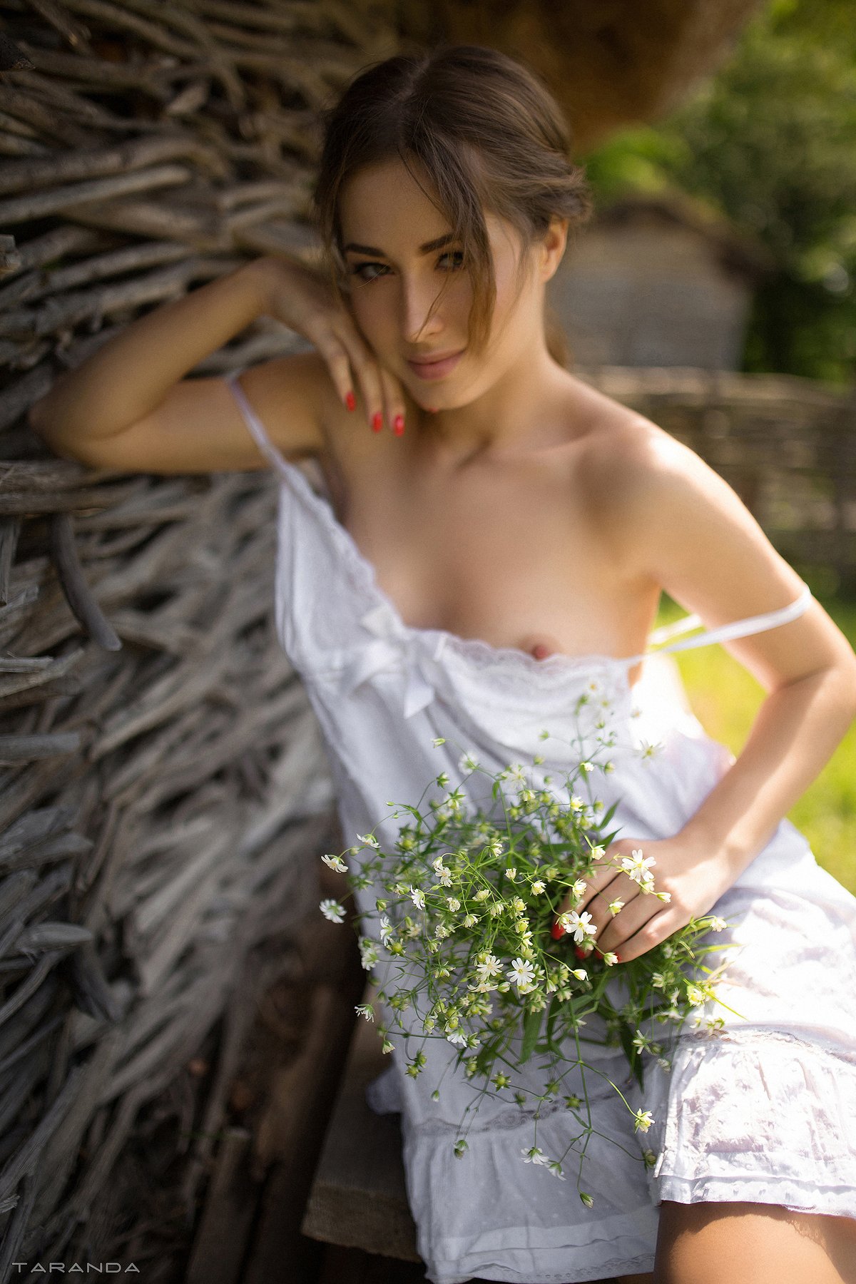 girl, kiev, ukraine, village, portrait, nu, nude, flowers, sweet, sexy, Тарас Таранда