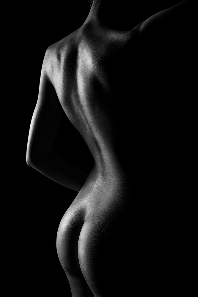 nude, woman, back, monochrome, body, sensuality, femininity, sexuality, Андрей Бортников