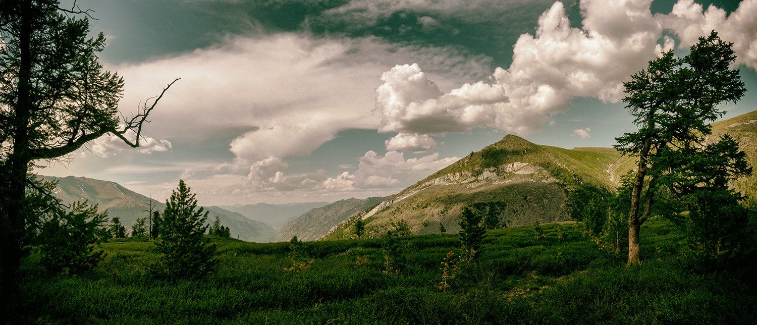 горы, облака, небо,, Антон