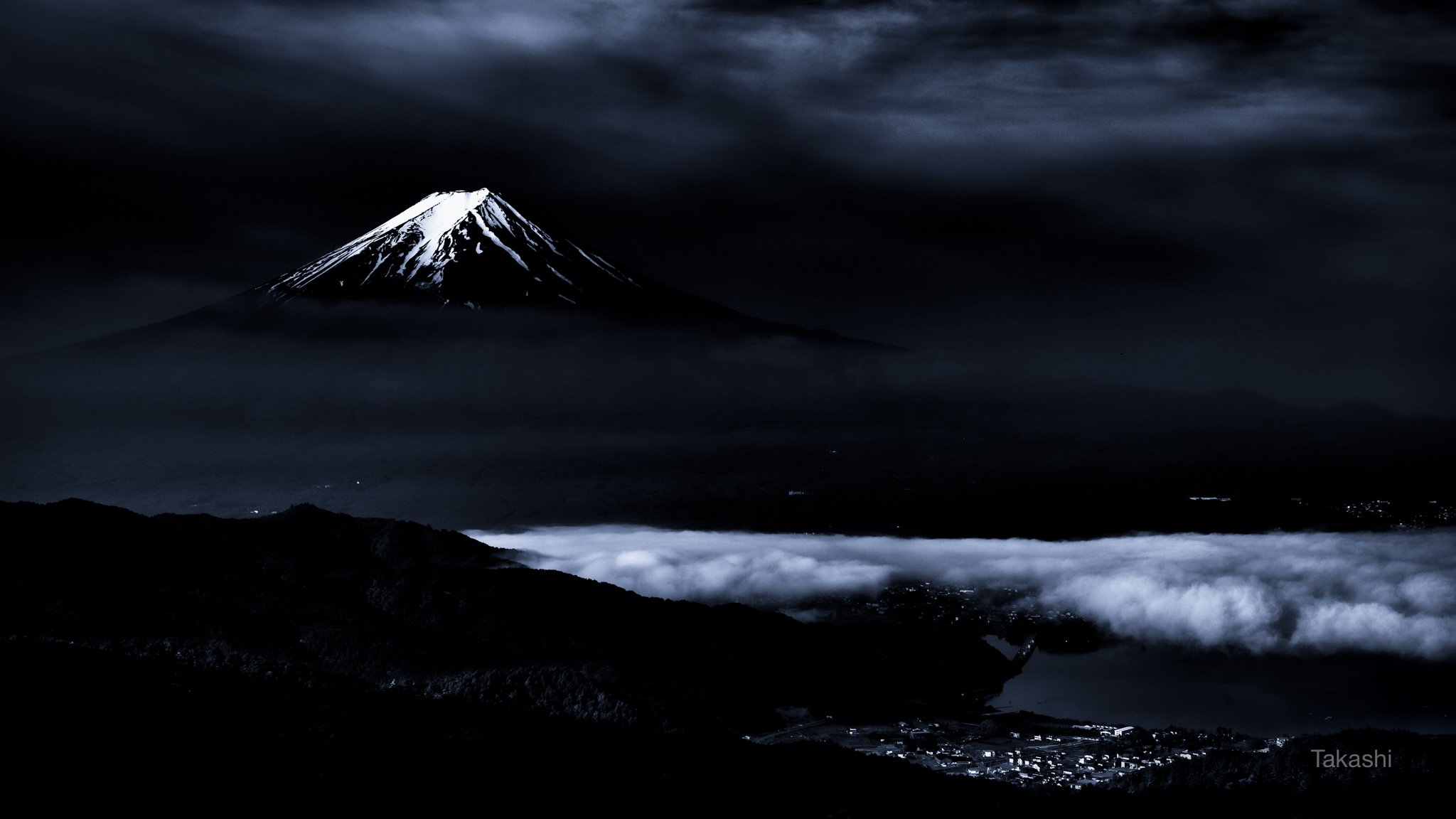 Fuji,mountain,Japan,clouds,snow,lake,scenery,beautiful,blue,amazing,landscape,, Takashi