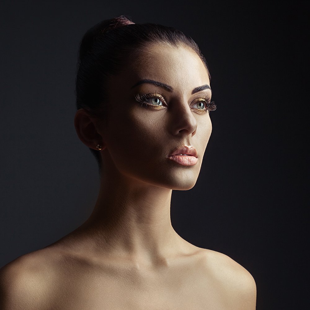  portrait, young woman, beautiful,girl, makeup, eyelashes, Андрей Бортников