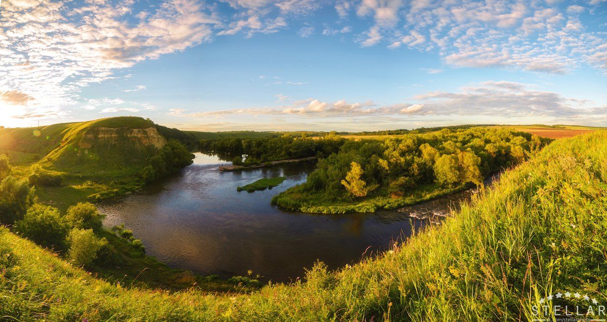 река, россия, закат, ишутино, лето, Andrew Kolobov