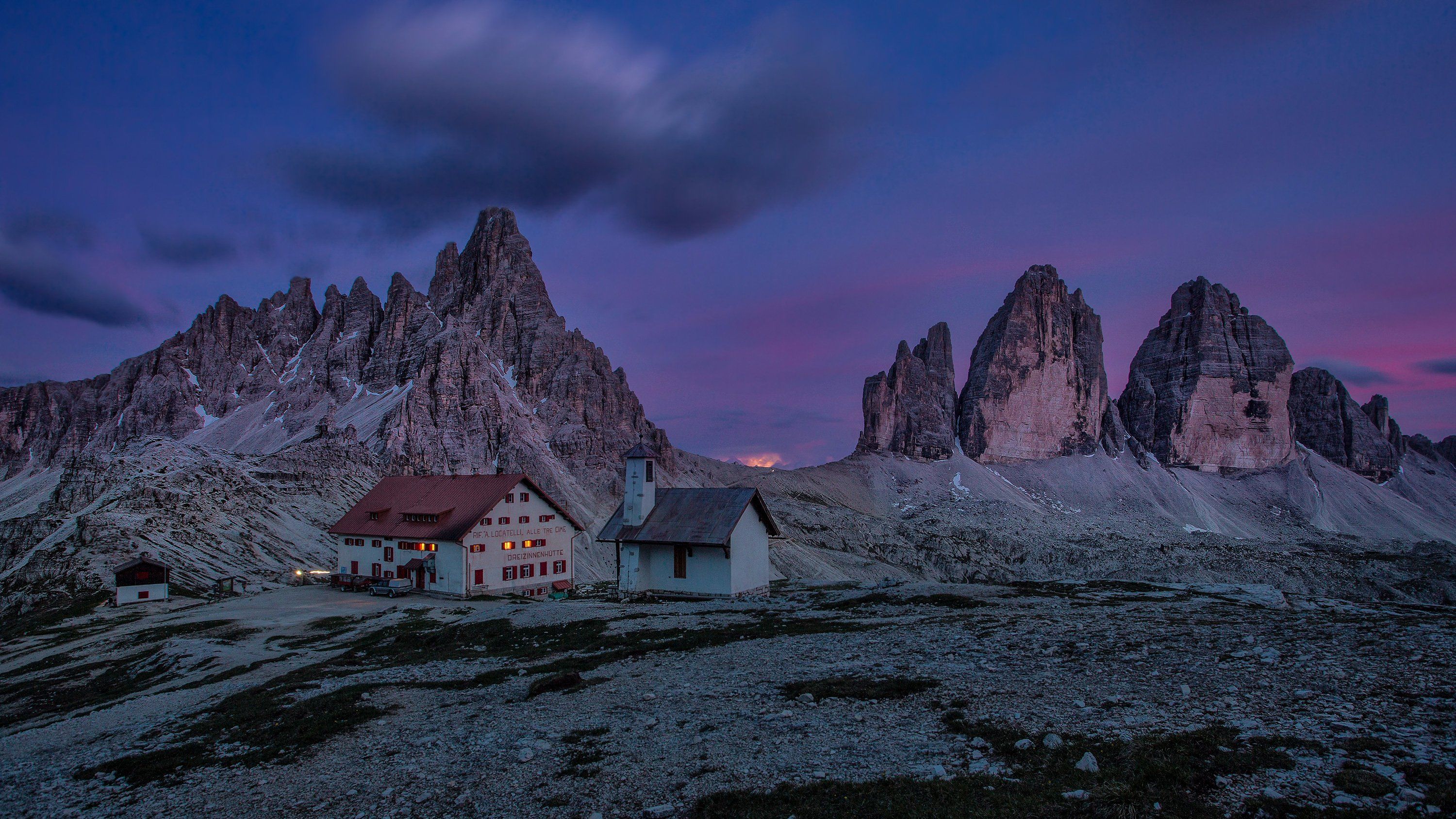 dolomites, tre cime, lavaredo, moutains,rocky, italy, europe, alp, night, long time, canon, Jarda Kudlak