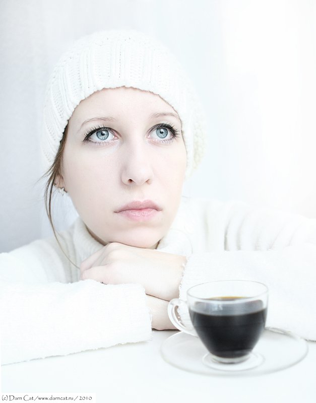 white, cold, time, автопортрет, холодное, время, зима, кофе, Darn Cat
