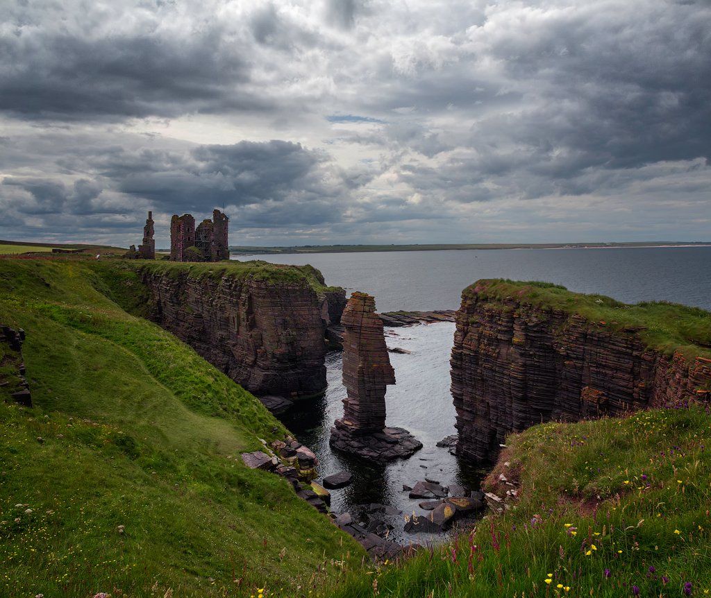 пейзаж, руины, старый замок, шотландия, Anyuta Gillespie