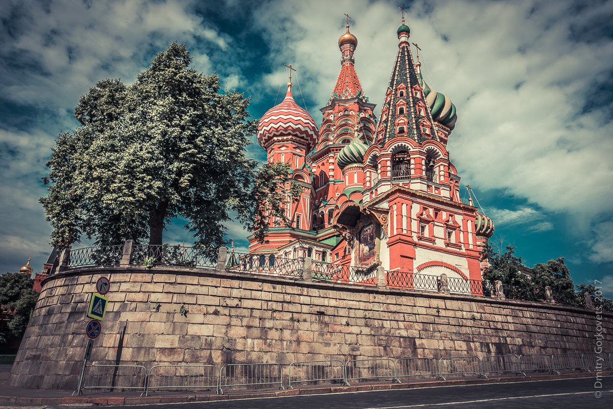 StBasilsCathedral moscow russia redsquare kremlin moscowkremlin photobydmitrygorkovets clouds summer , Горковец Дмитрий