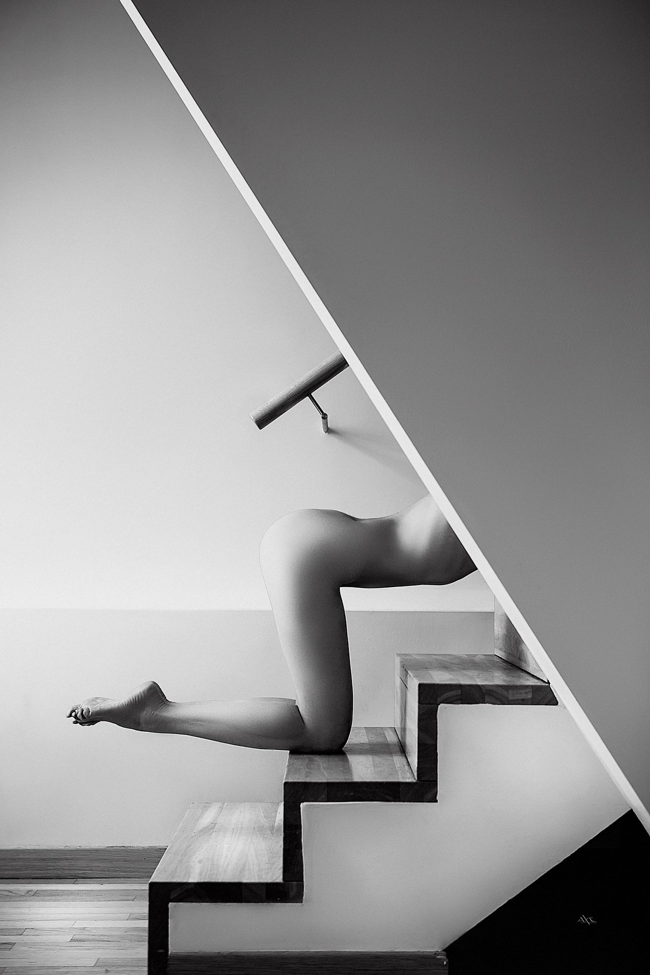 woman, abstract, geometry, black and white, Руслан Болгов (Axe)
