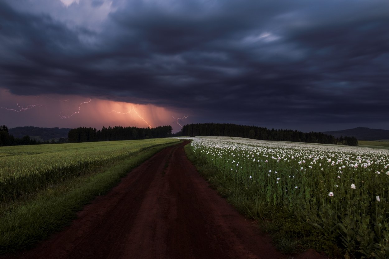 storm, landscapes, cloudy, Jakub Müller