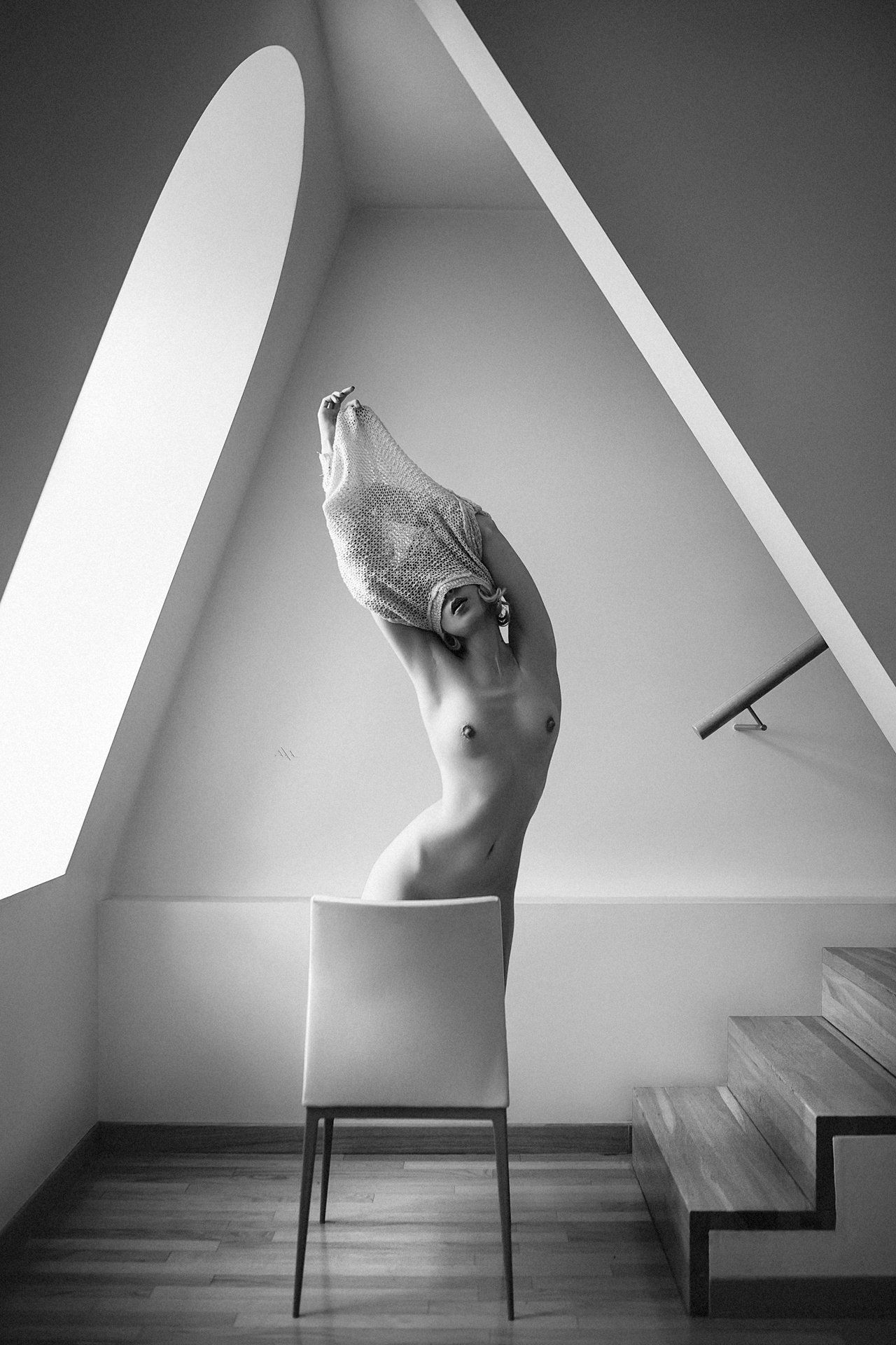woman, nude, light, geometry, beauty, black and white, shadows, Руслан Болгов (Axe)