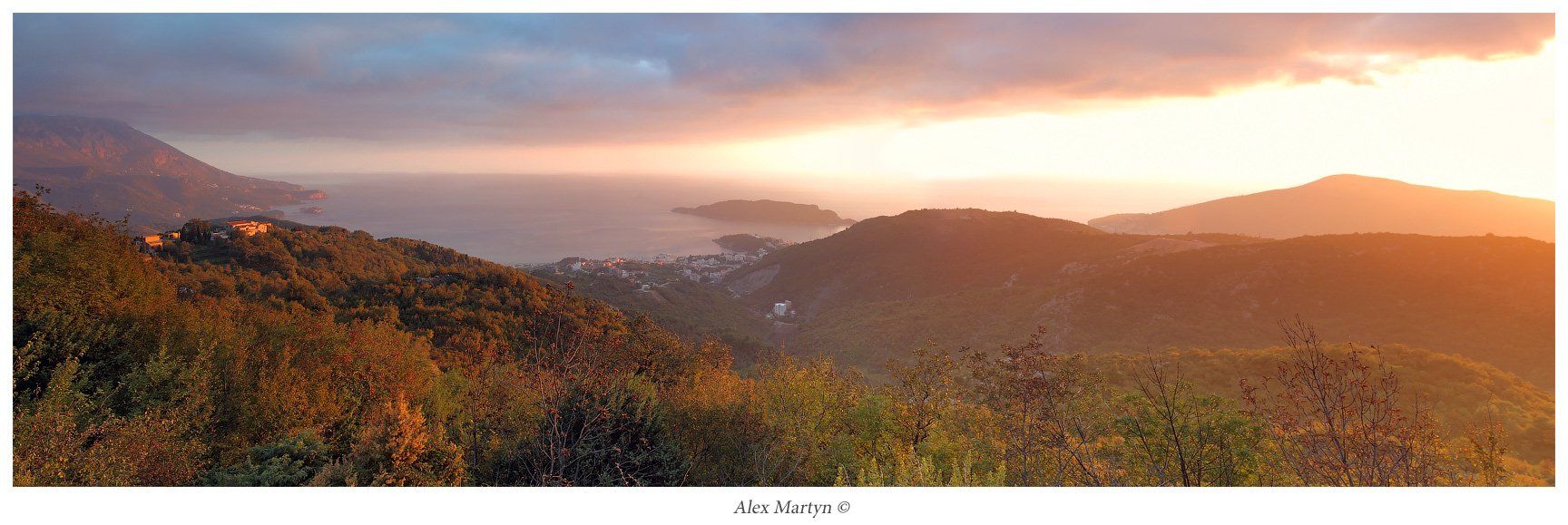 будва, черногория, закат, море, Alexander Martynov