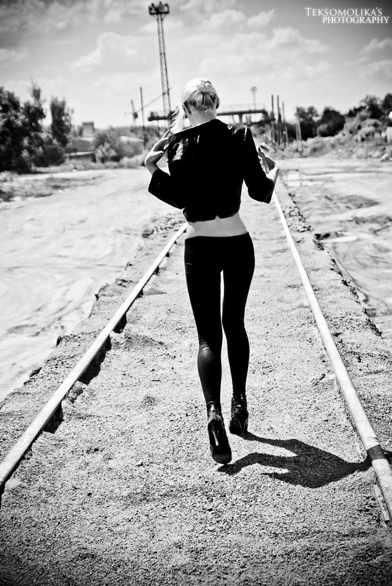 girl , back , black white , model , style, Алексей Teksomolika