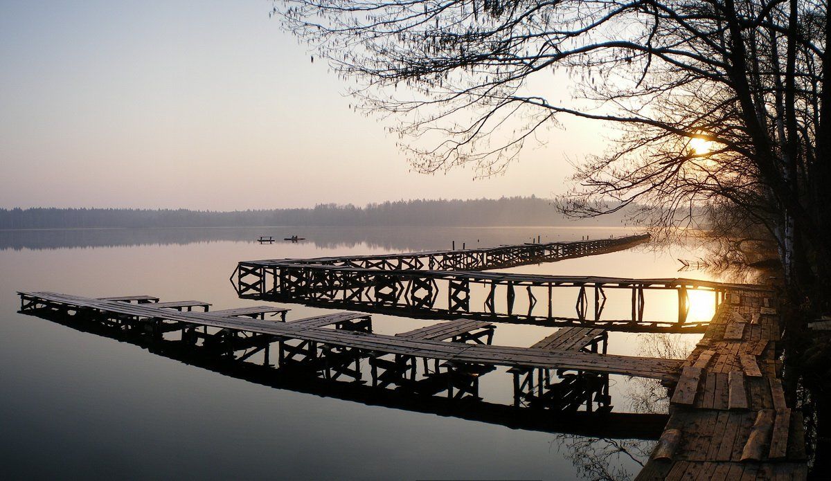 озеро, кромань, утро, рассвет, налибоки, солнце, Vodyanickii Vladimir