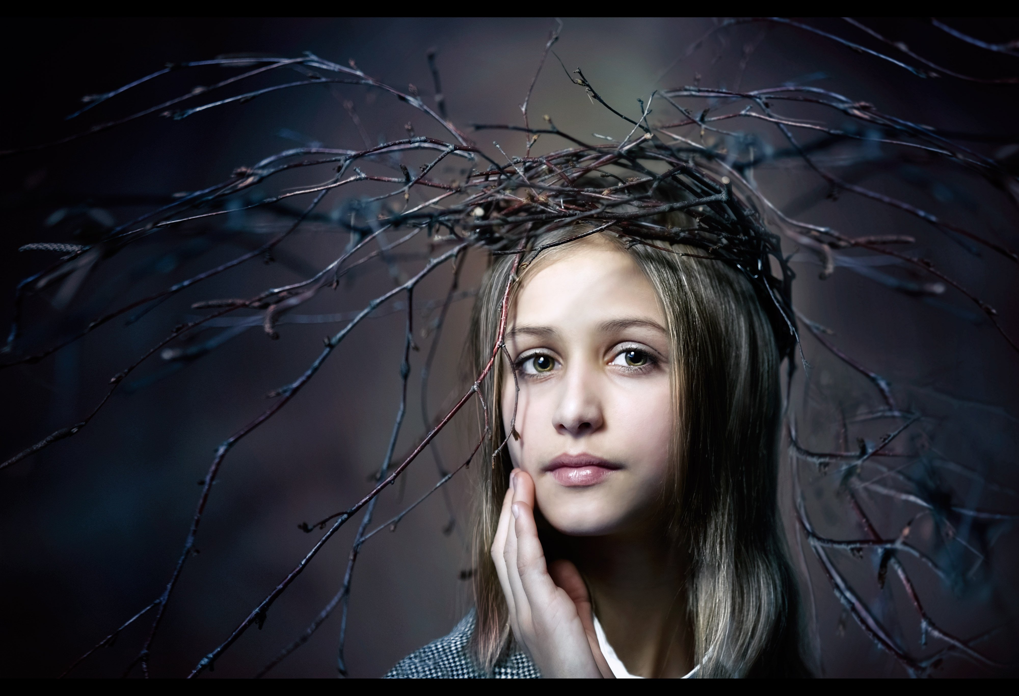 художественный портрет эмоциональный портрет выразительные глаза красивая девушка, Никеева  Ирина