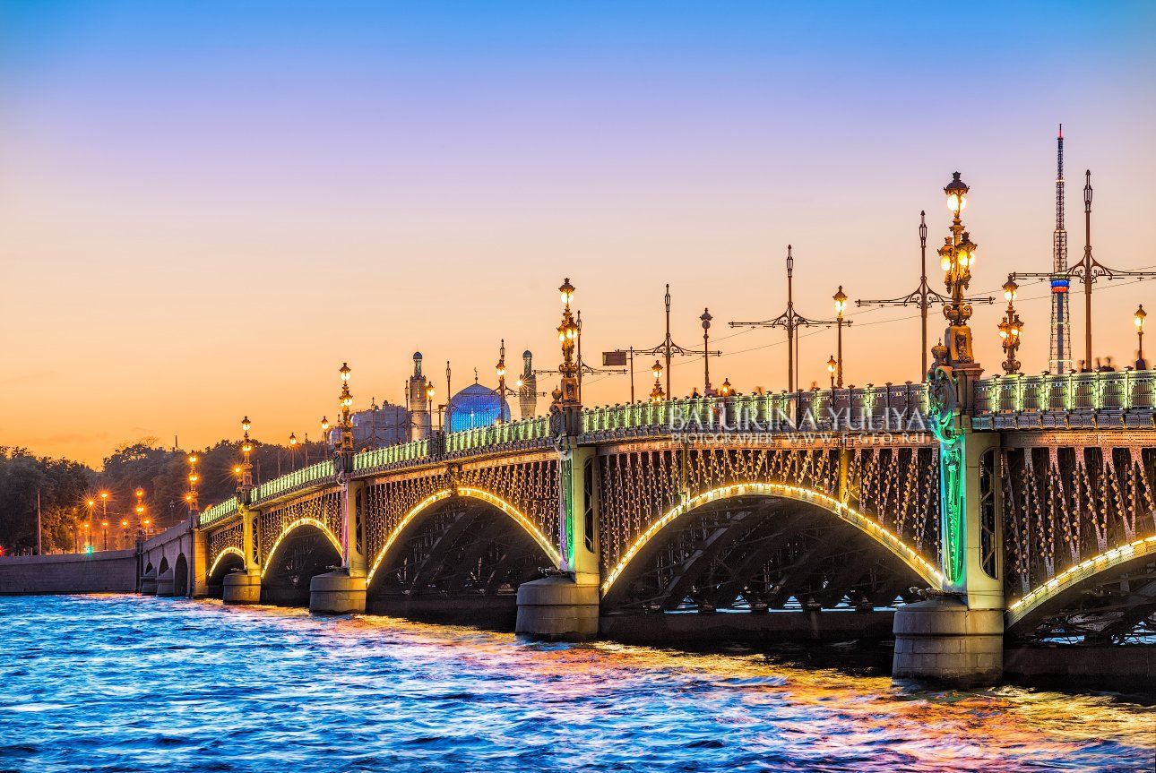 санкт-петербург, троицкий мост, нева, Юлия Батурина