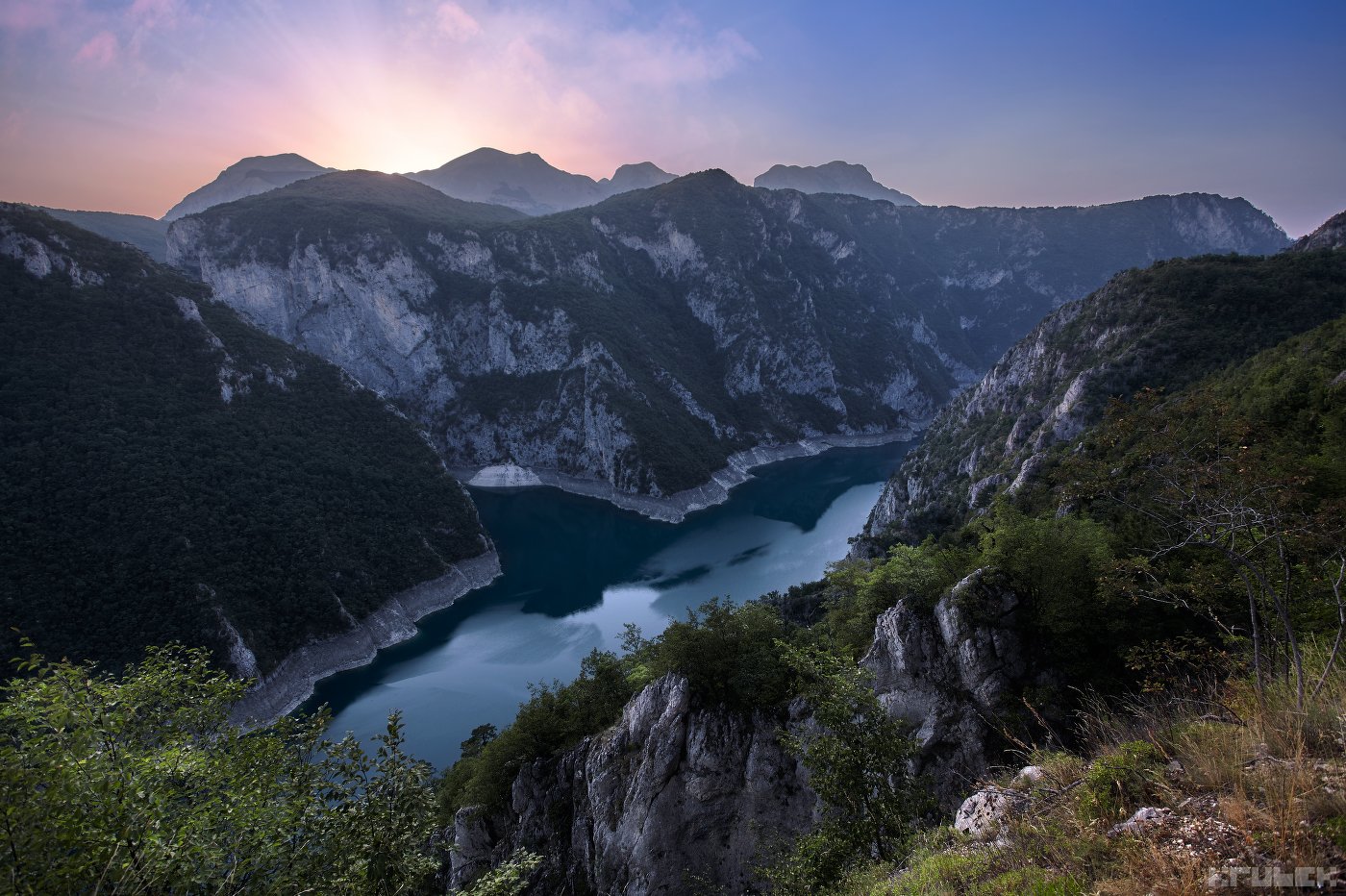 черногория, горы, каньон, река пива, KrubeK